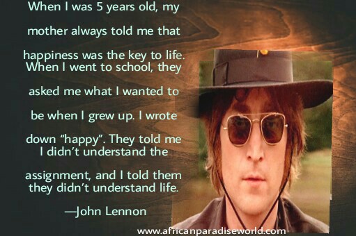 one of the best inspirational quotes from John Lennon