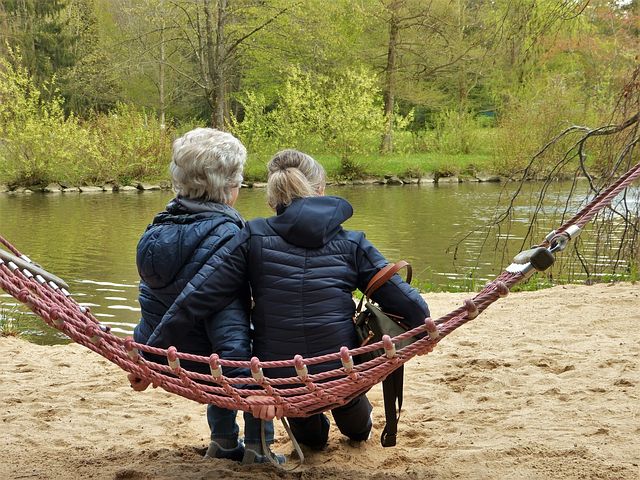 A woman giving encouragement to a friend