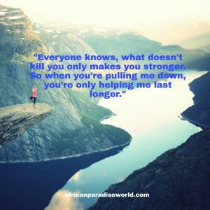 Overcoming adversity quotes by being stronger 