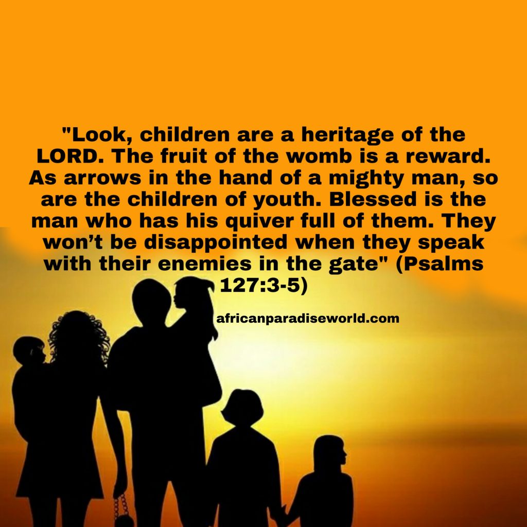 Bible verse about Children being a heritage 