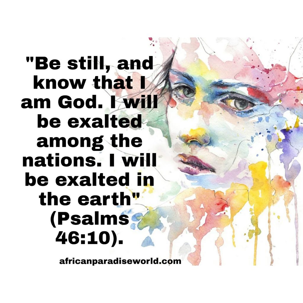 Be still and know that I am God verse