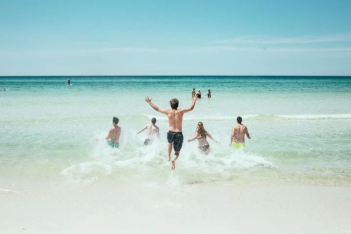 Beach fun with friends 