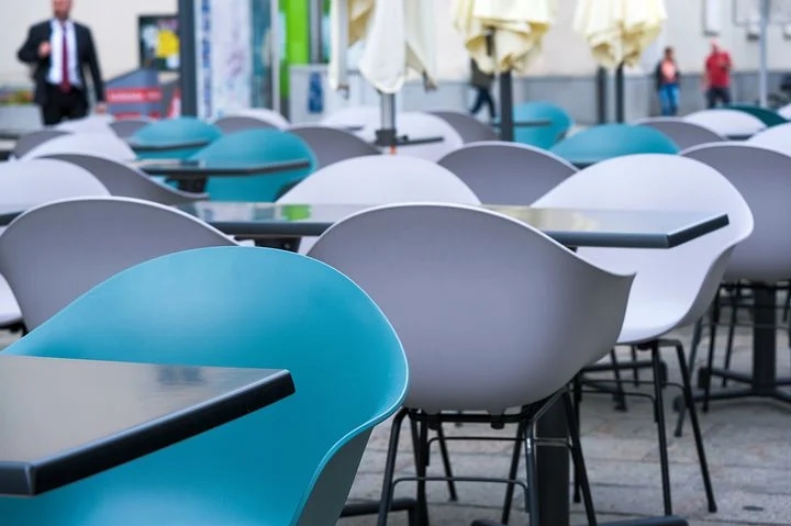 An empty classroom because of coronavirus