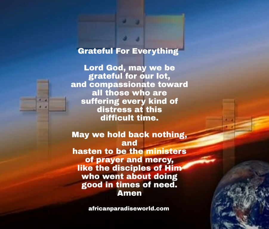 Being grateful prayer 