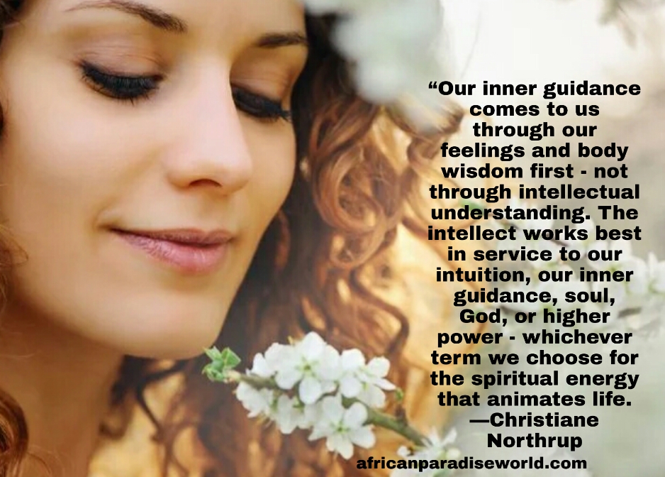 Inner guidance quote from Christiane Northrup