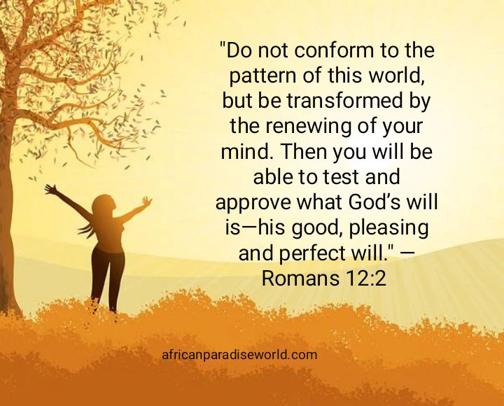 Self-control Bible verse from Romans 12:2 