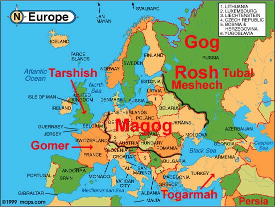 Map of Gog and Magog