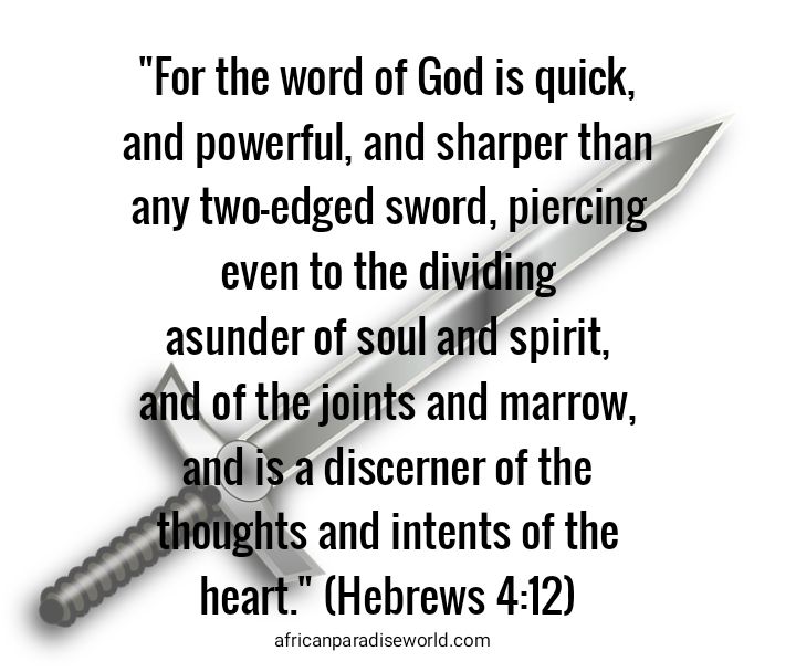 The word of God is sharper than two-edged sword verse