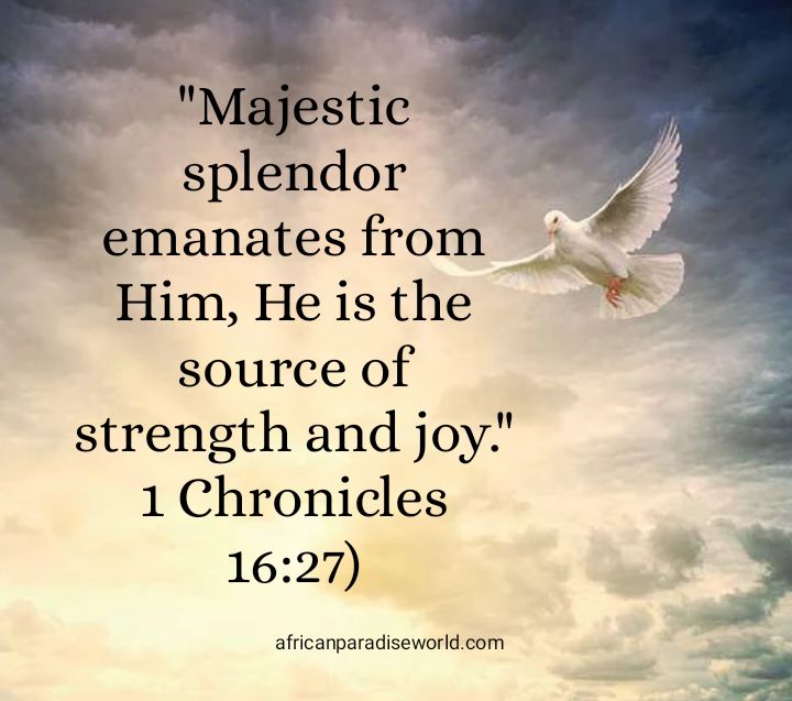 God is the source of strength and joy