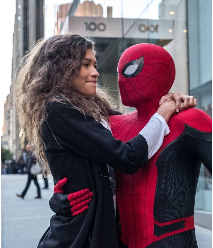 Michelle Jones-Watson (MJ) And Spiderman from the movie homecoming 