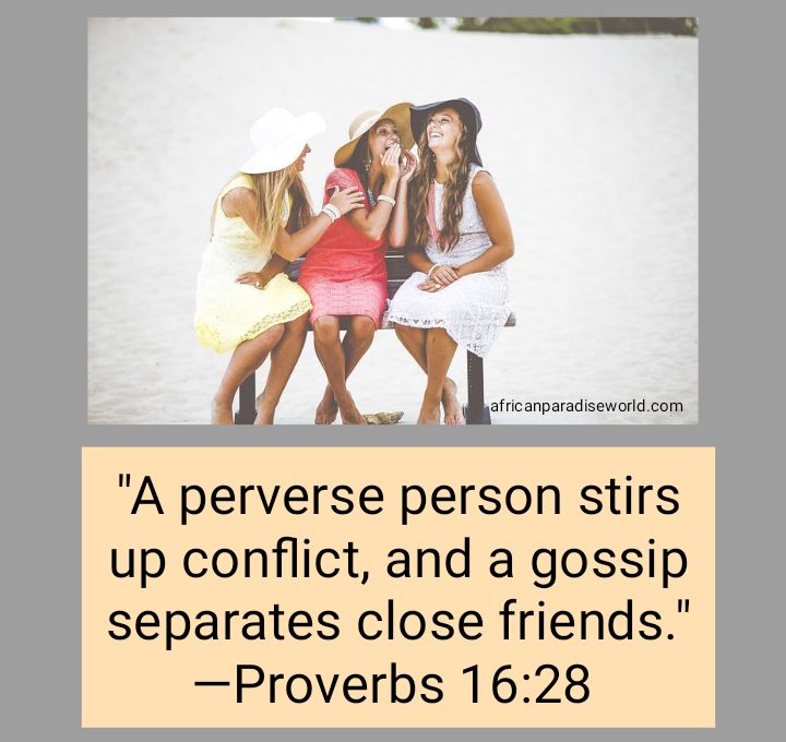 Bible verse about gossip 