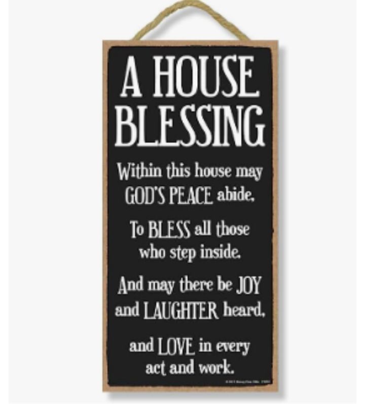 A house of blessing wall decor