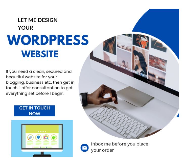 Design WordPress website for blogs and businesses 